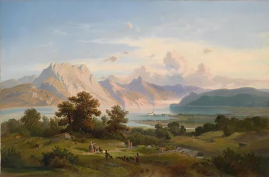 View of Orth Castle on Traunsee